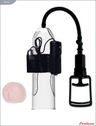 Мужская большая помпа с мини-вагиной и вибрацией