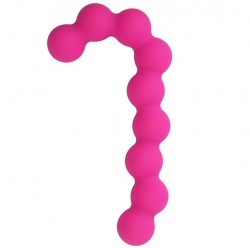 Розовая анальная цепочка See You Candy Cane Anal Beads - 13,1 см.
