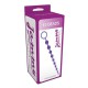Фиолетовая анальная цепочка с 10 шариками Jammy Jelly Anal 10 Beads - 32 см.