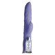 Ротатор с клиторальным стимулятром Vibe Therapy Bliss фиолетового цвета - 26,5 см.