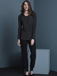 Оригинальный женский комплект с брючками на манжетах Lormar Оригинальный женский комплект с брючками на манжетах Lormar