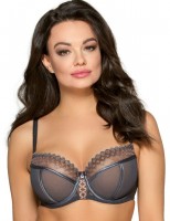 Бюстгальтер с вышивкой люрексом на чашках AVA
