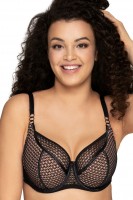 Бюстгальтер на косточках с эффектом перфорации AVA