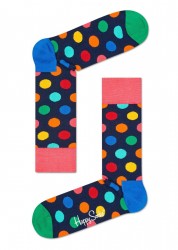Яркие носки унисекс Big Dot Sock в цветной горох Happy socks