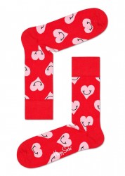Носки унисекс Smiley Heart Sock с сердечками Happy socks