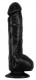 Черный фаллоимитатор Orgasm Stealer Penis - 22,3 см.