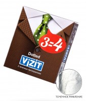 Презервативы с точечками Vizit Dotted - 3 шт.
