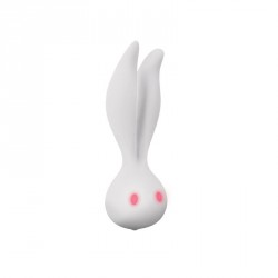 Белый вибромассажёр с ушками Go-Go Rabbit - 13,5 см. Белый вибромассажёр с ушками Go-Go Rabbit - 13,5 см.