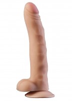 Телесный фаллоимитатор на присоске из неоскин - 19,5 см. Телесный фаллоимитатор на присоске из неоскин - 19,5 см.