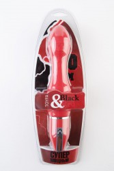 Красный анальный вибромассажёр из силикона - 27 см. Красный анальный вибромассажёр из силикона - 27 см.