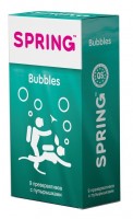 Презервативы Spring Bubbles с пупырышками - 9 шт.