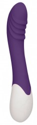 Фиолетовый вибратор Frenzy с функцией нагрева - 20,8 см.