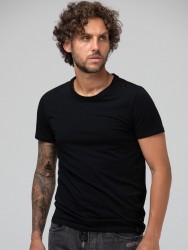 Мужская базовая футболка из хлопкового трикотажа Opium Мужская базовая футболка из хлопкового трикотажа Opium