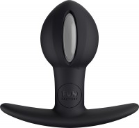 Чёрно-серый анальный стимулятор B-BALL Uno - 7,3 см.
