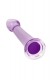 Фиолетовый фаллоимитатор Jelly Dildo M - 18 см.