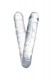 Прозрачный двухсторонний фаллоимитатор Double Dildo - 40 см.