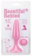 Розовая анальная пробка Beautiful Behind Silicone Butt Plug - 11,4 см.