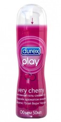 Интимная гель-смазка Durex Play Very Cherry с ароматом вишни - 50 мл.