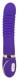 Фиолетовый водонепроницаемый вибратор Pleats с рёбрышками - 22 см.