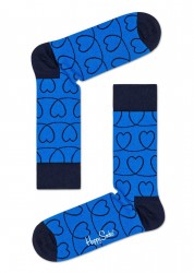 Носки унисекс Loveline Sock с сердечками Happy socks