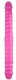 Розовый двухсторонний спиралевидный фаллоимитатор - 43 см.