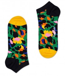 Низкие носки унисекс Leopard Low Sock с пятнышками леопарда Happy socks