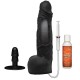 Черный фаллоимитатор с имитацией эякуляции Wet Works 10 Dual Density Ultraskyn Squirting Cumplay Cock - 26,7 см.