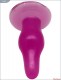 Розовая анальная пробка с ограничительным основанием - 11,5 см.