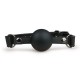 Черный силиконовый кляп-шар Easytoys Ball Gag With Large Silicone Ball