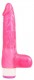 Розовый вибратор Luv Pleaser - 20 см.