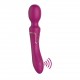 Сливовый двухсторонний вибромассажер An Pollen с пульсацией и вибрацией