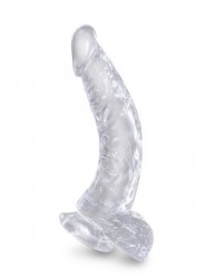 Прозрачный фаллоимитатор 7.5 Cock with Balls - 21,6 см. Прозрачный фаллоимитатор 7.5 Cock with Balls - 21,6 см.