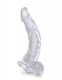 Прозрачный фаллоимитатор 7.5 Cock with Balls - 21,6 см.