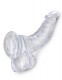 Прозрачный фаллоимитатор 7.5 Cock with Balls - 21,6 см.