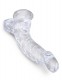 Прозрачный фаллоимитатор 7.5 Cock with Balls - 21,6 см.