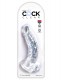 Прозрачный фаллоимитатор 7.5 Cock with Balls - 21,6 см.