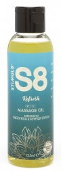 Массажное масло S8 Massage Oil Refresh с ароматом сливы и хлопка - 125 мл.