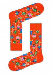 Яркие носки Bauble Sock с гирляндами Happy socks