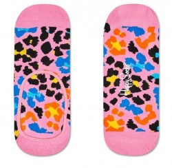 Носки-следки Multi Leopard Liner Sock с леопардовыми пятнышками Happy socks