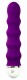 Фиолетовый вибромассажер Bulbed Vibe - 16 см.