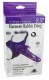 Фиолетовый страпон 10 Mode Vibrations 6.3 Harness Silicone Dildo - 15,5 см.