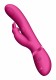Розовый вибромассажер May Pulse-Wave  C-spot  G-Spot Rabbit - 22 см.