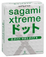 Презервативы Sagami Xtreme Super Dots с точками - 3 шт.