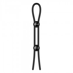 Черное эрекционное лассо Nexus Forge Double