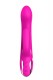 Розовый вибратор-кролик Naghi NO.43 Rechargeable Duo Vibrator - 23 см.