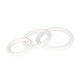 Набор из 3 белых эрекционных колец White Rubber Ring Set