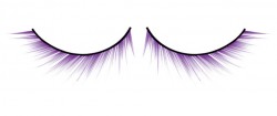 Асимметричные фиолетовые ресницы Deluxe Baci