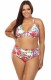 Купальник plus size с ярким цветочным принтом Lorin