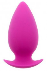 Большая розовая анальная пробка Bootyful Anal Plug Large Pink - 10 см.