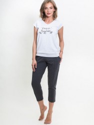 Женский домашний комплект с надписью Angel Vienetta Женский домашний комплект с надписью Angel Vienetta